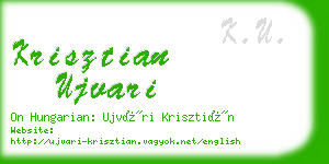 krisztian ujvari business card